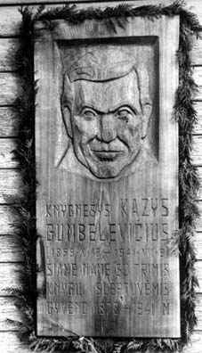 Kazio Gumbeleviiaus portretas. Iliustracija i B. Kalukeviiaus arhyvo