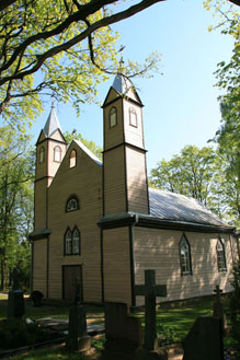 Vadaktėlių bažnyčia, kurioje klebonavo J.Tumas - Vaižgantas