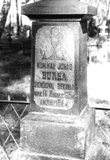 Jono Burbos kapas. Nuotrauka iš B. Kaluškevičiaus archyvo